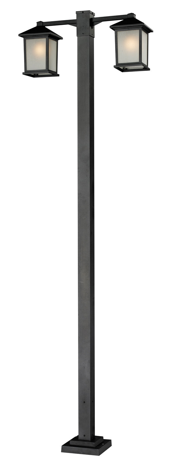 Z-Lite Lighting 507-2-536P-BK Modern Holbrook Outdoor Black