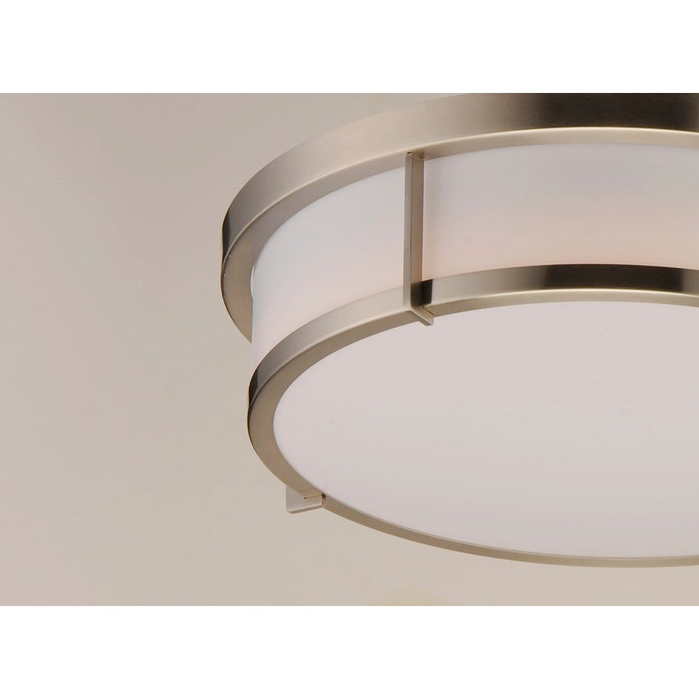 Maxim Lighting ROGUE E26 10270WTSN Flush Mount Transitional - Nickel