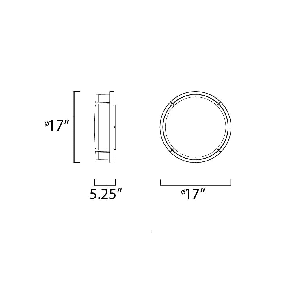 Maxim Lighting ROGUE E26 10270WTSN Flush Mount Transitional - Nickel