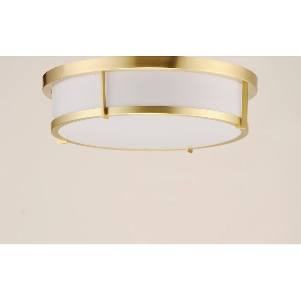 Maxim Lighting ROGUE E26 10272WTSBR Flush Mount Transitional - Brass