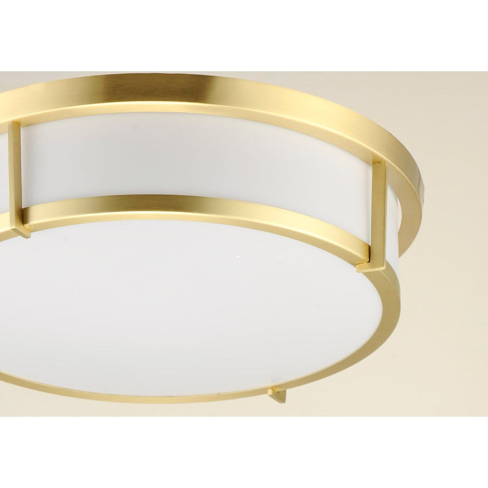 Maxim Lighting ROGUE E26 10272WTSBR Flush Mount Transitional - Brass