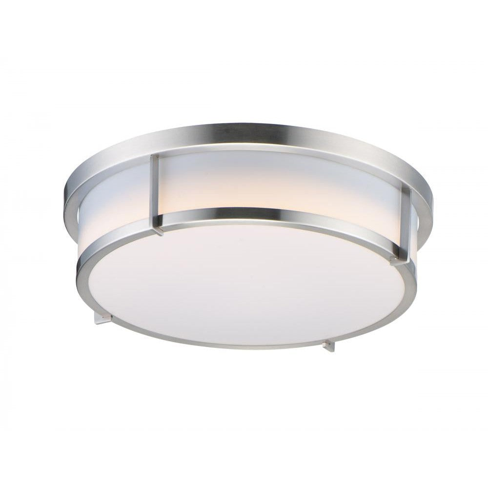 Maxim Lighting ROGUE E26 10272WTSN Flush Mount Transitional - Nickel