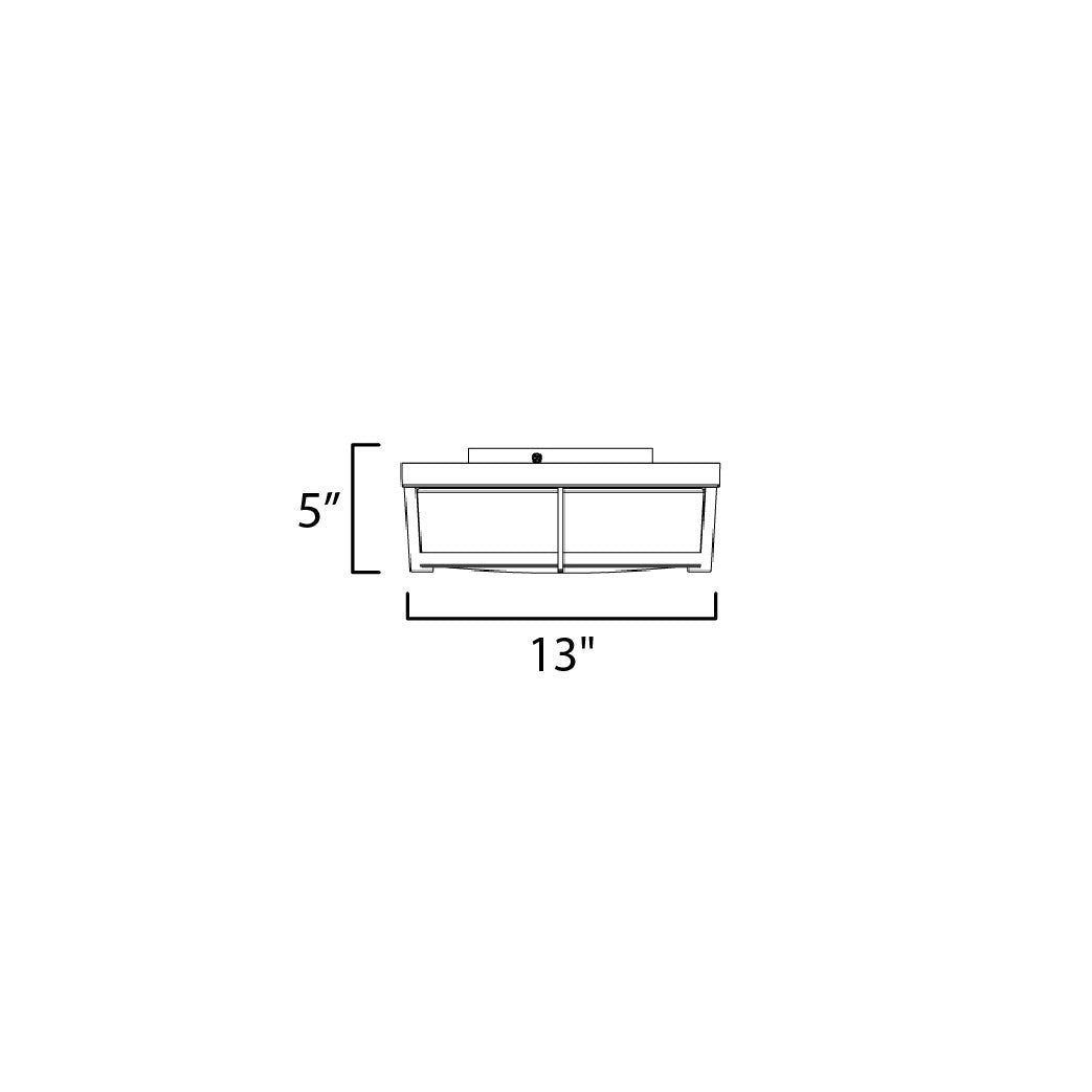 Maxim Lighting ROGUE E26 10272WTBK Flush Mount Transitional - Black