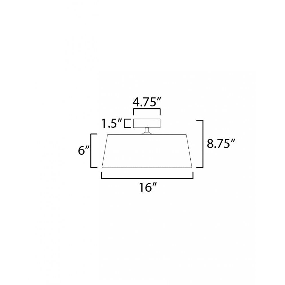 Maxim Lighting PARAMOUNT 10330OFNAB Flush Mount - Brass