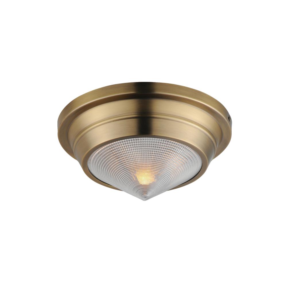 Maxim Lighting HARGREAVES 10390PRNAB Flush Mount - Brass