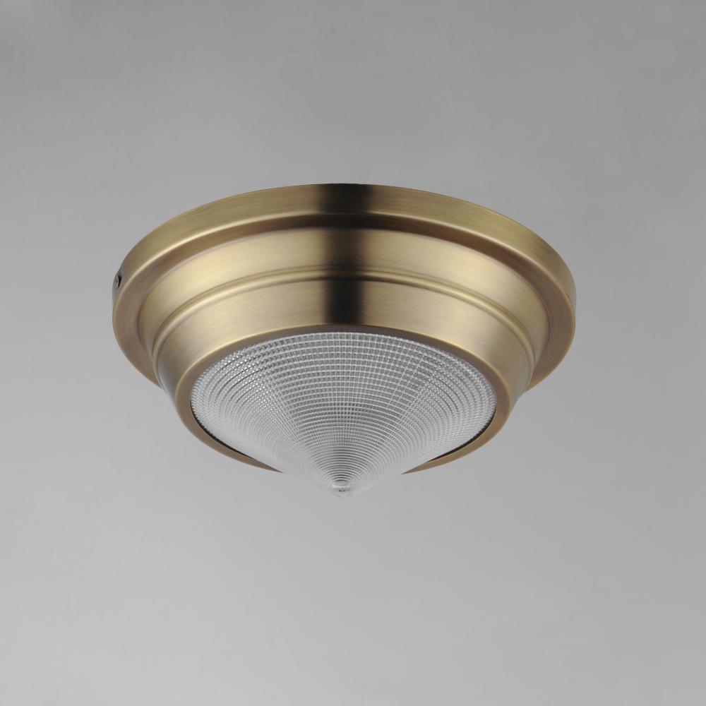 Maxim Lighting HARGREAVES 10390PRNAB Flush Mount - Brass