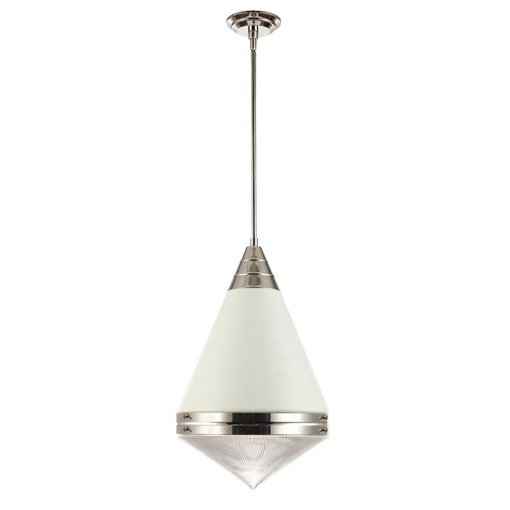 Maxim Lighting HARGREAVES 10396PRWTPN Pendant - Combination Finishes