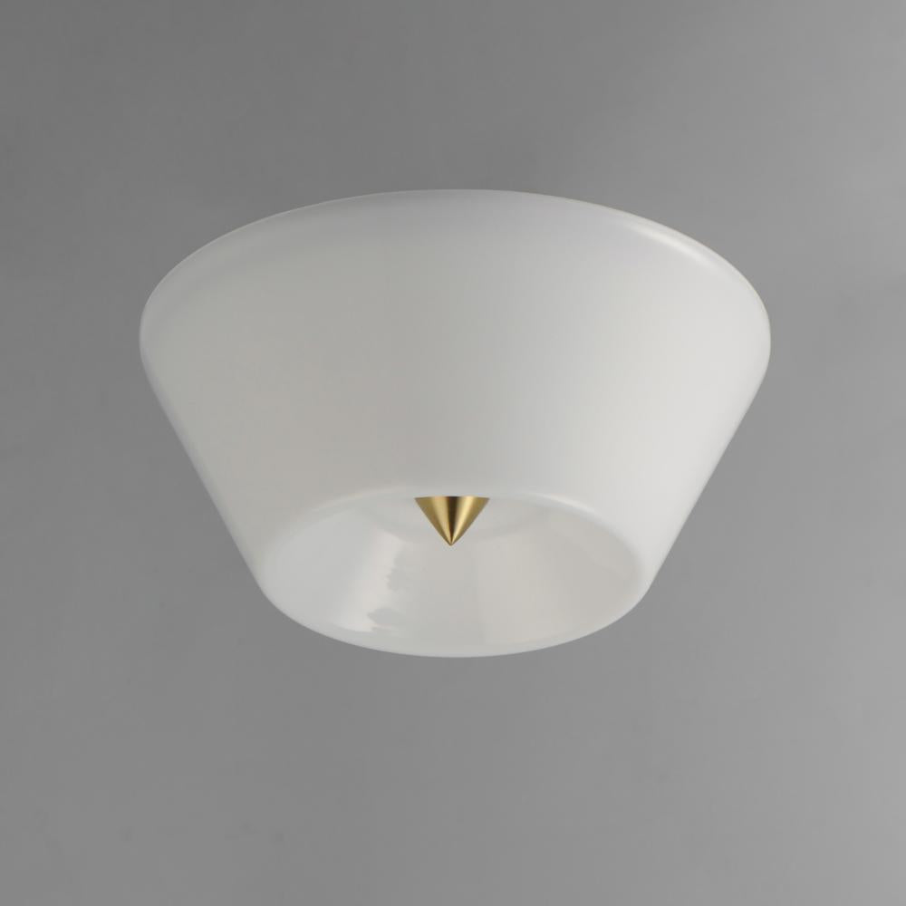 Maxim Lighting TACK 11150WTNAB Flush Mount - Brass