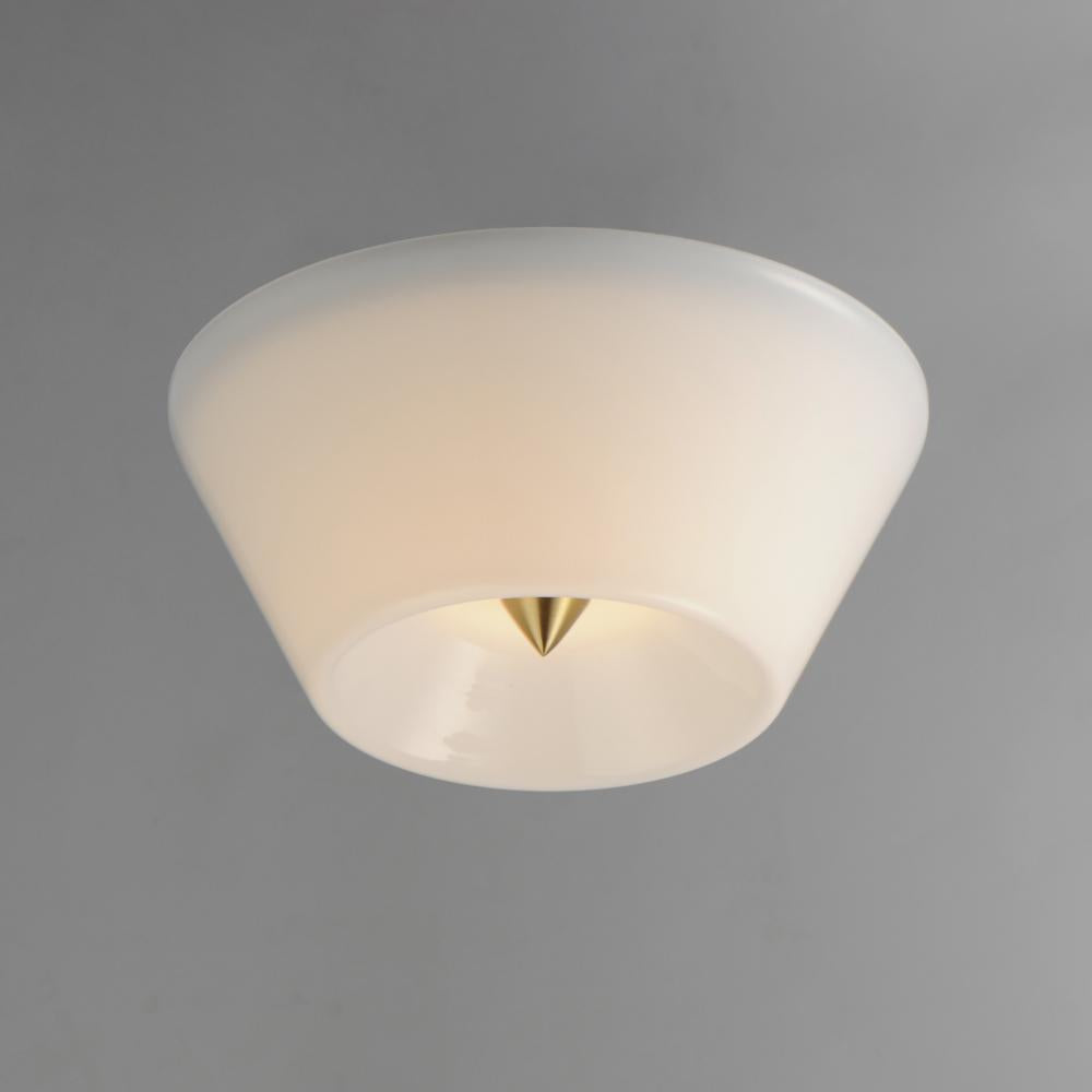 Maxim Lighting TACK 11150WTNAB Flush Mount - Brass