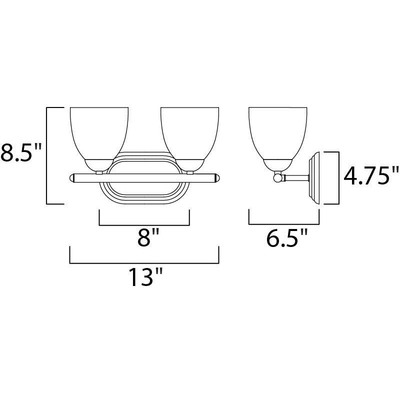 Maxim Lighting AXIS 11312FTSN Bathroom Fixture Americana - Nickel