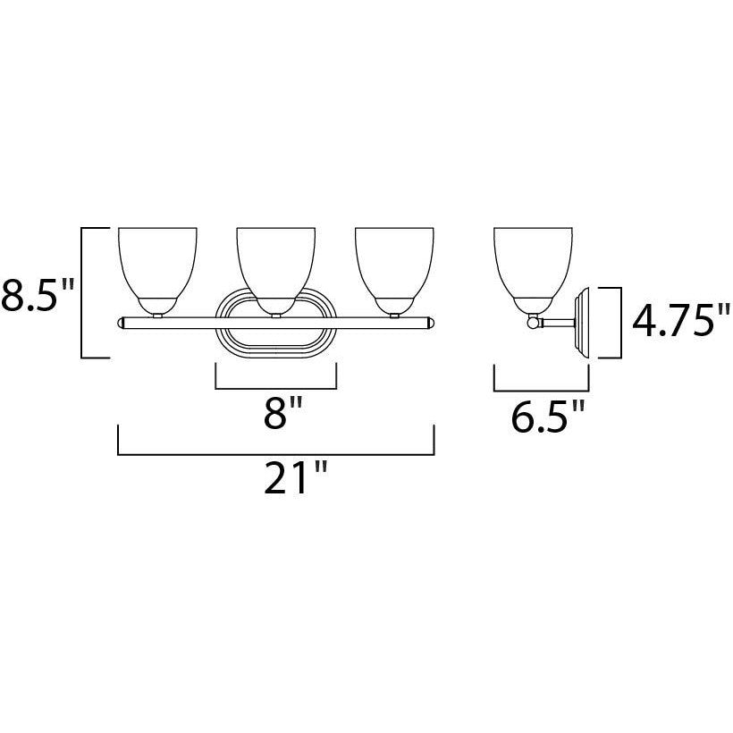 Maxim Lighting AXIS 11313FTPC Bathroom Fixture Americana - Chrome