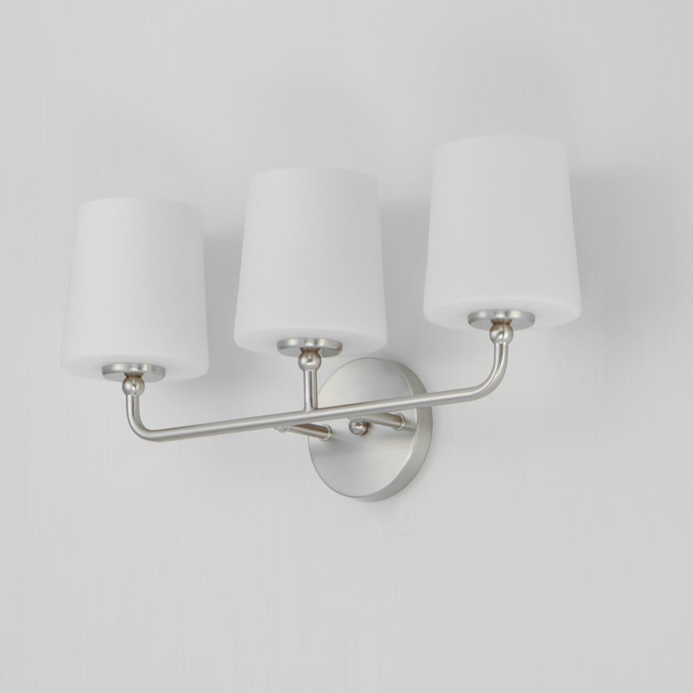 Maxim Lighting BRISTOL 12093SWSN Bathroom Fixture Traditional - Nickel