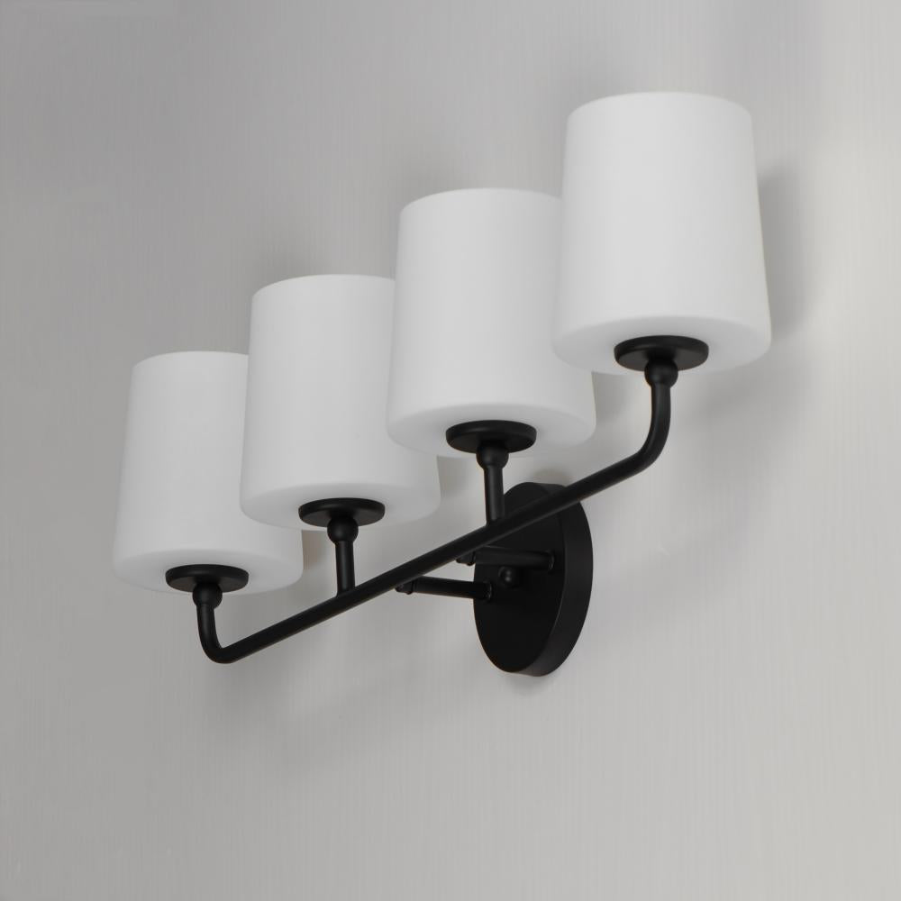 Maxim Lighting BRISTOL 12094SWBK Bathroom Fixture Traditional - Black