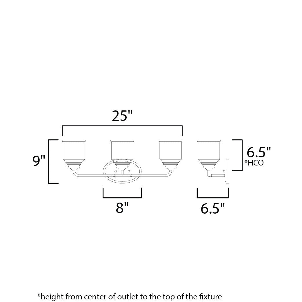 Maxim Lighting ACADIA 12263CDHR Bathroom Fixture Modern - Miscellaneous