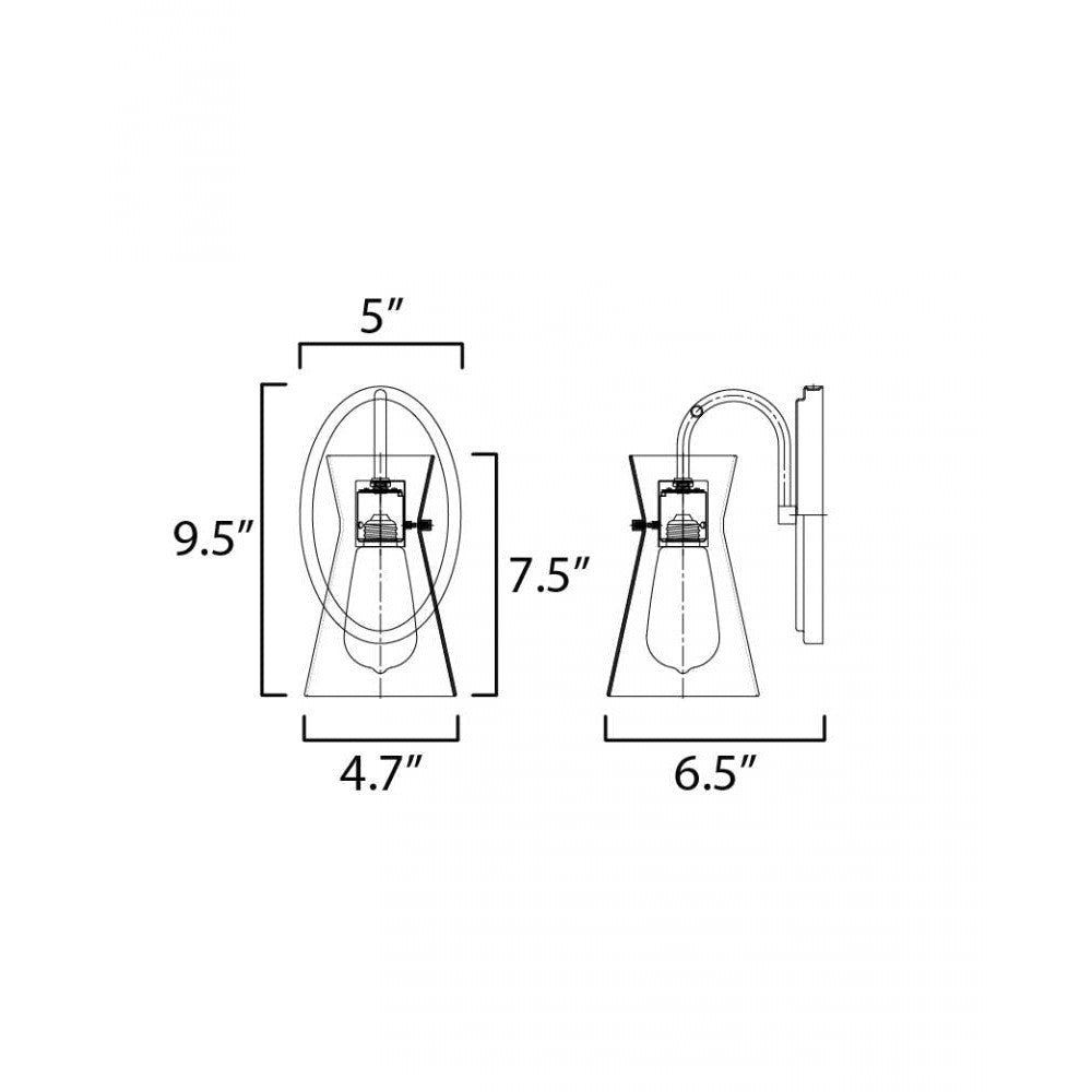 Maxim Lighting AVA 12481CLBK Bathroom Fixture - Black