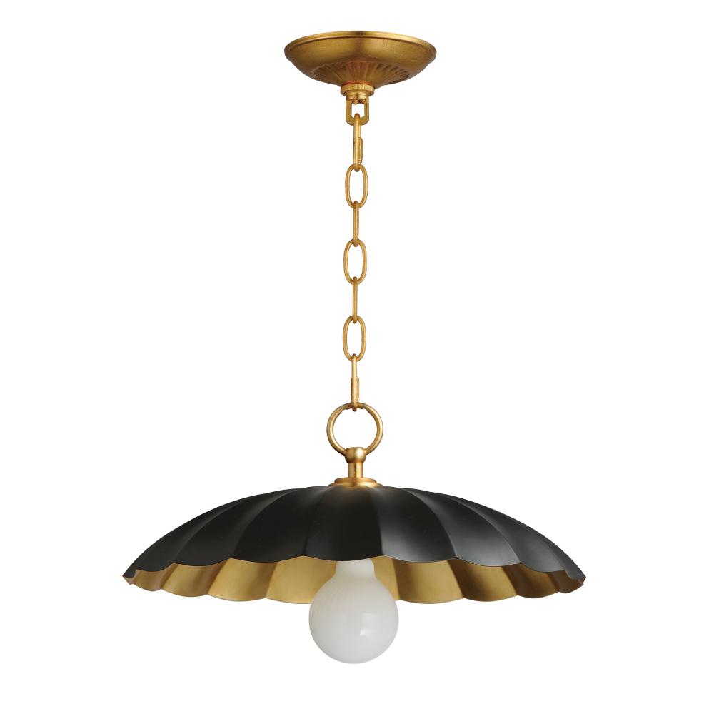 Maxim Lighting PRIMROSE 18055BKGL Pendant - Black Gold Leaf