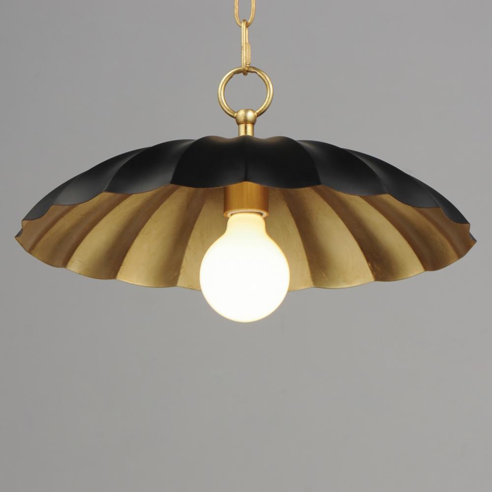 Maxim Lighting PRIMROSE 18055BKGL Pendant - Black Gold Leaf