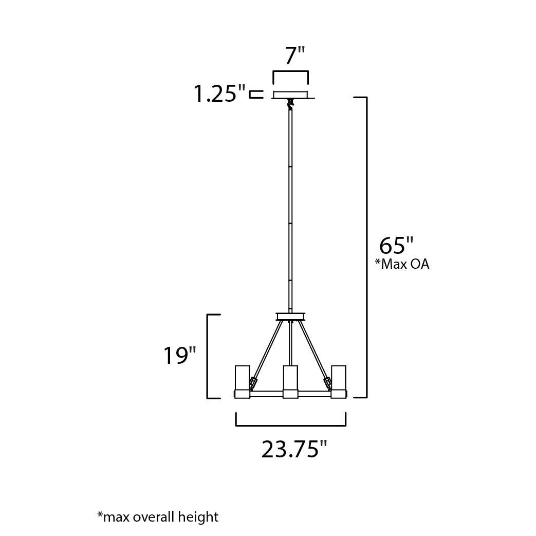 Maxim Lighting SYNC 20907CLPC Chandelier Contemporary - Chrome