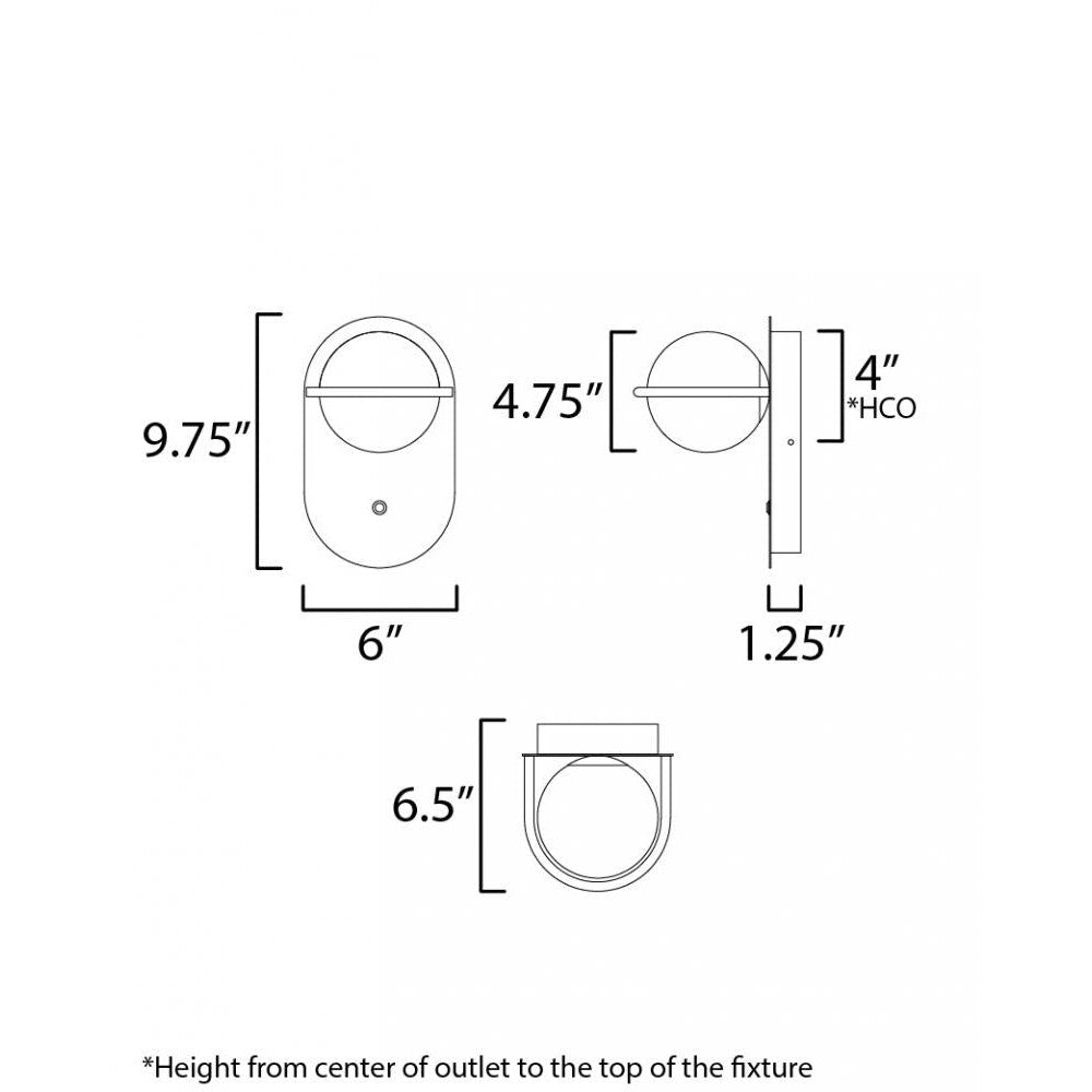 Maxim Lighting REVOLVE 21600SWBKGLD Bathroom Fixture Modern - Black Gold