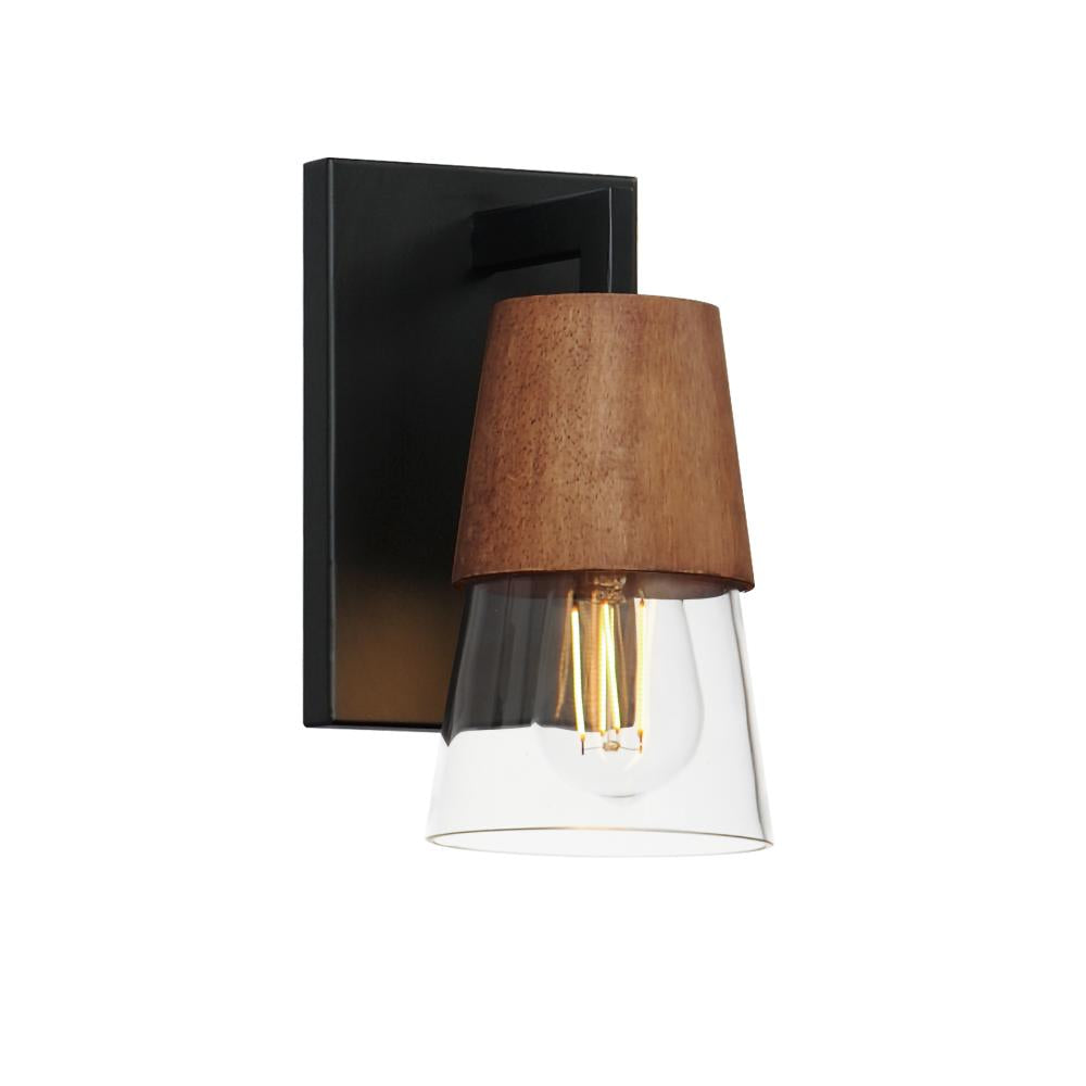 Maxim Lighting CARPENTER 21621CLWNBK Bathroom Fixture - Combination Finishes