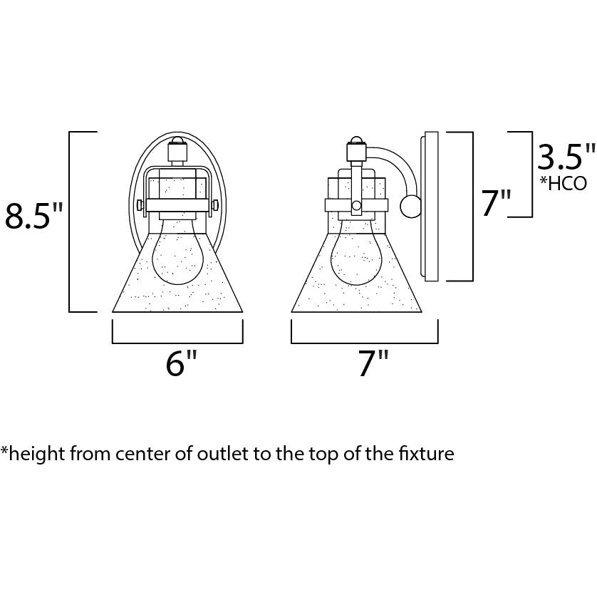 Maxim Lighting SEAFARER 26111CDOI/BUL Bathroom Fixture Industrial - Oil Rubbed Bronze