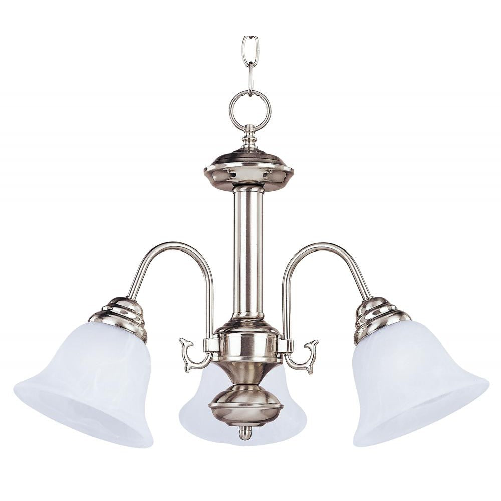 Maxim Lighting MALAGA 2697MRSN Mini Chandelier Traditional - Nickel