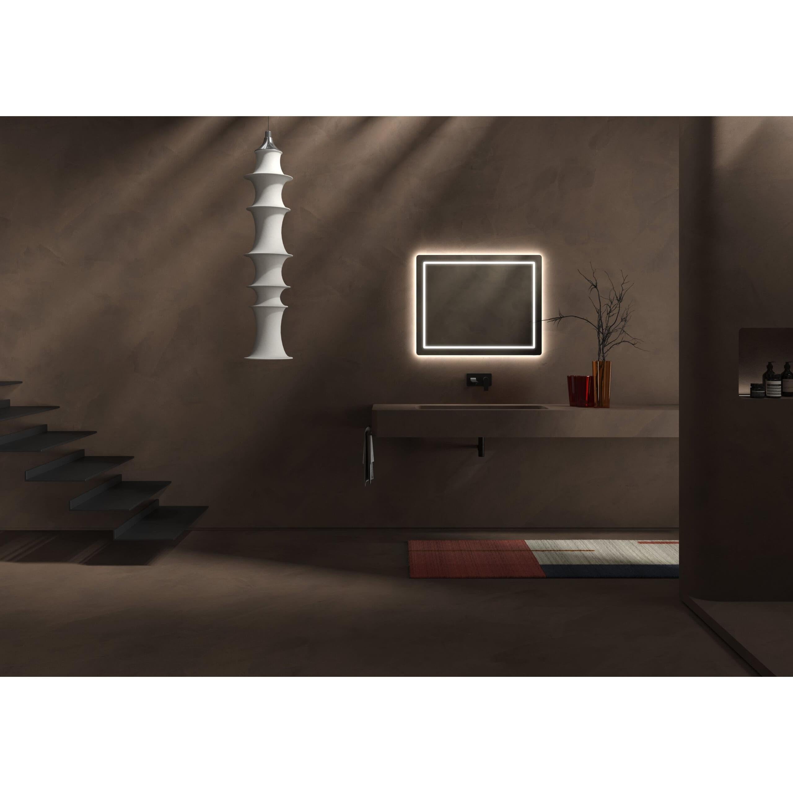 Oxygen Compact 3-0401-15 LED Lighted LED Mirror 36 Inch x 24 Inch - Black (Open Box)