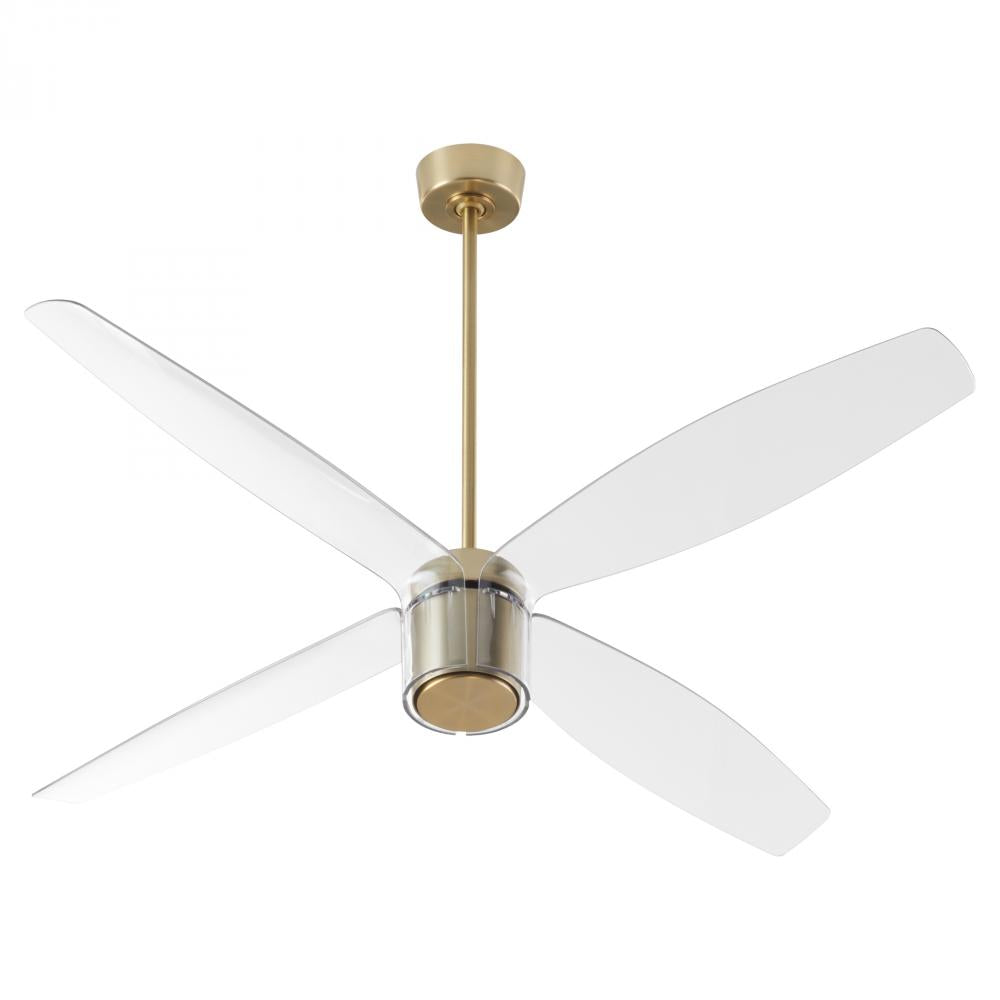 Oxygen Lighting SAMARAN 3-116-40 Fan - Aged Brass