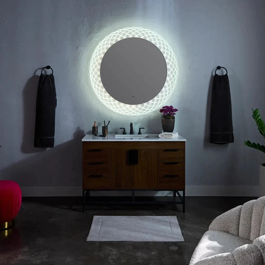 Oxygen PERLA 3-1203-0 Modern Lighted LED Mirror, Light Color CCT Selectable, 48 inch