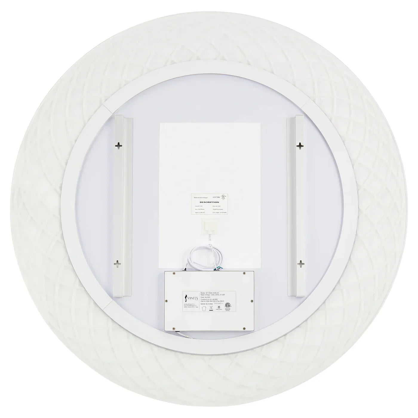 Oxygen PERLA 3-1203-0 Modern Lighted LED Mirror, Light Color CCT Selectable, 48 inch