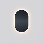 Oxygen Lighting ARGO 3-1401-15 Designer Arched Lighted Mirror 22x36 inch - Black Trim