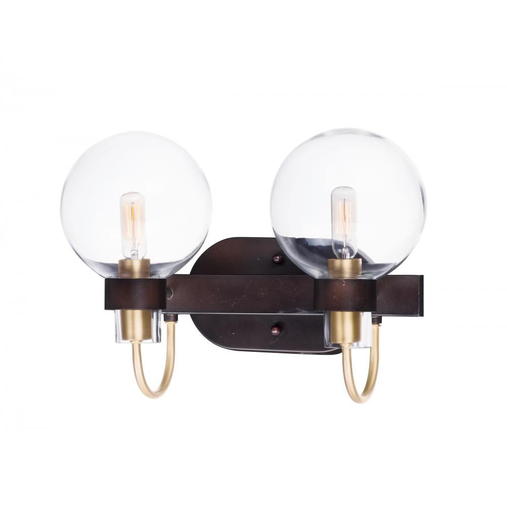 Maxim Lighting BAUHAUS 30512CLBZSBR Bathroom Fixture Transitional - Brass