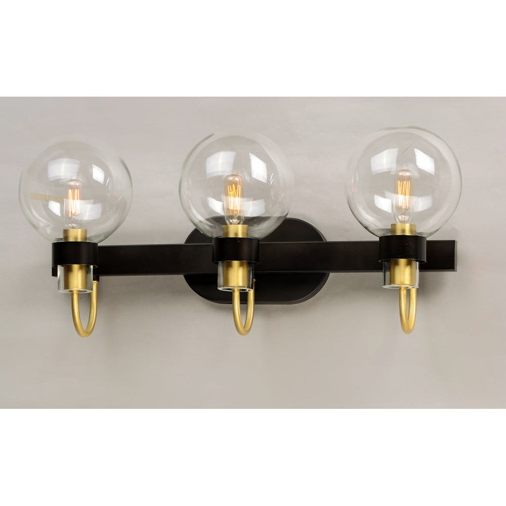 Maxim Lighting BAUHAUS 30513CLBZSBR Bathroom Fixture Transitional - Brass