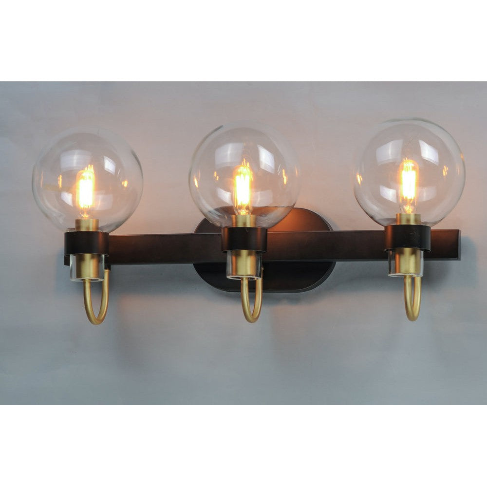 Maxim Lighting BAUHAUS 30513CLBZSBR Bathroom Fixture Transitional - Brass