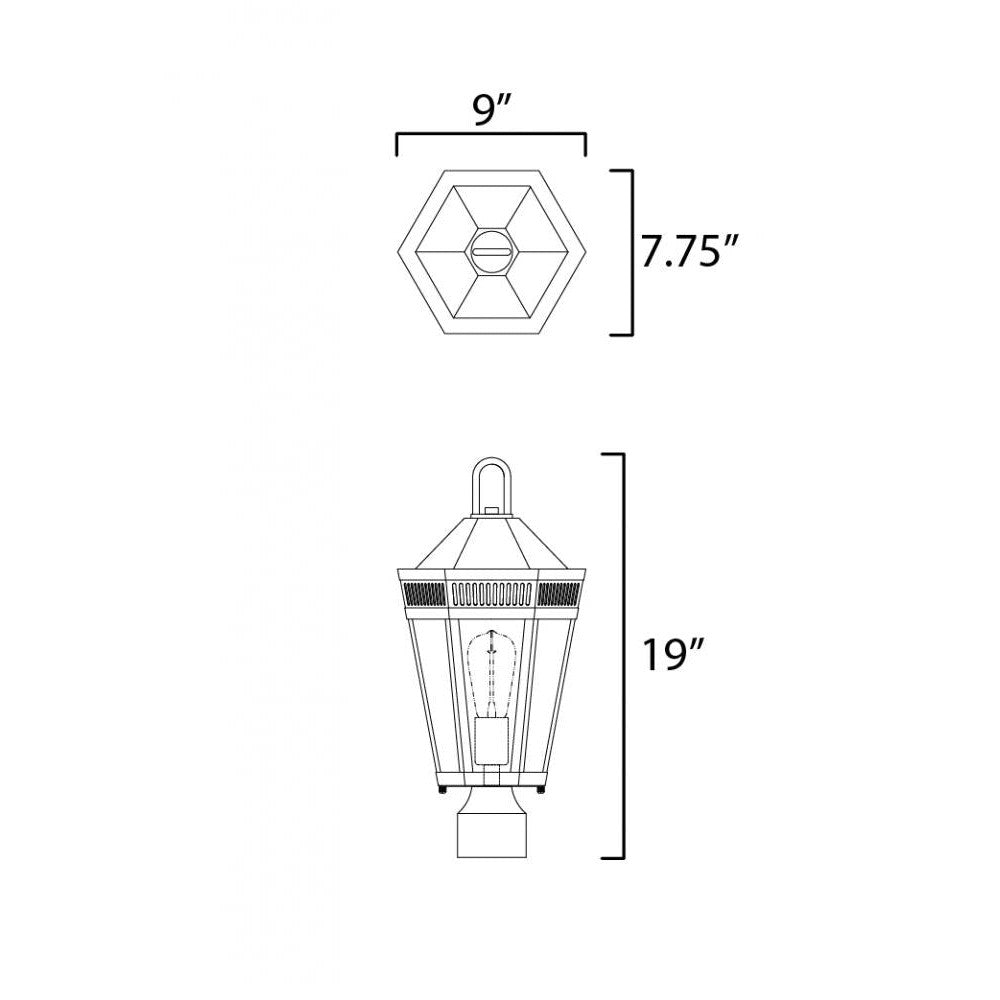 Maxim Lighting OXFORD 30590CLBK Exterior - Black