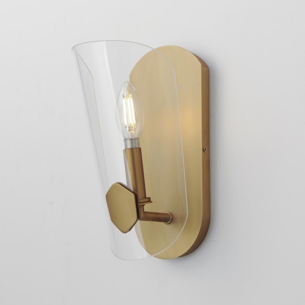 Maxim Lighting ARMORY 32351CLNAB Sconce - Brass