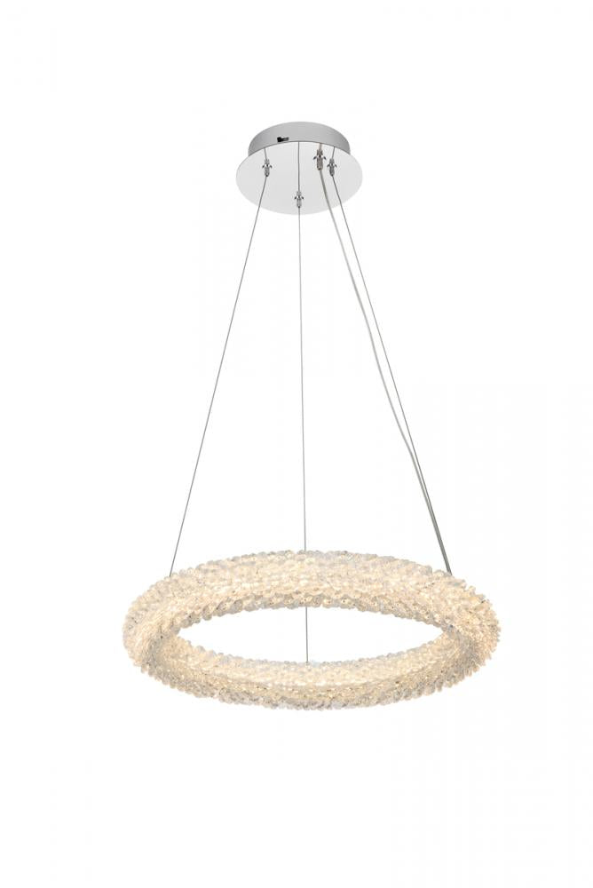 Elegant Lighting BOWEN 3800D18C Chandelier Modern - Chrome