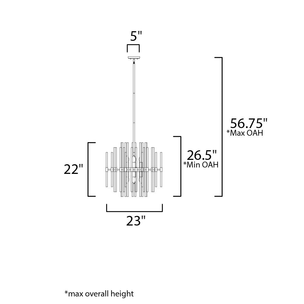 Maxim Lighting DIVINE 38405CLHR Mini Chandelier Contemporary - Miscellaneous