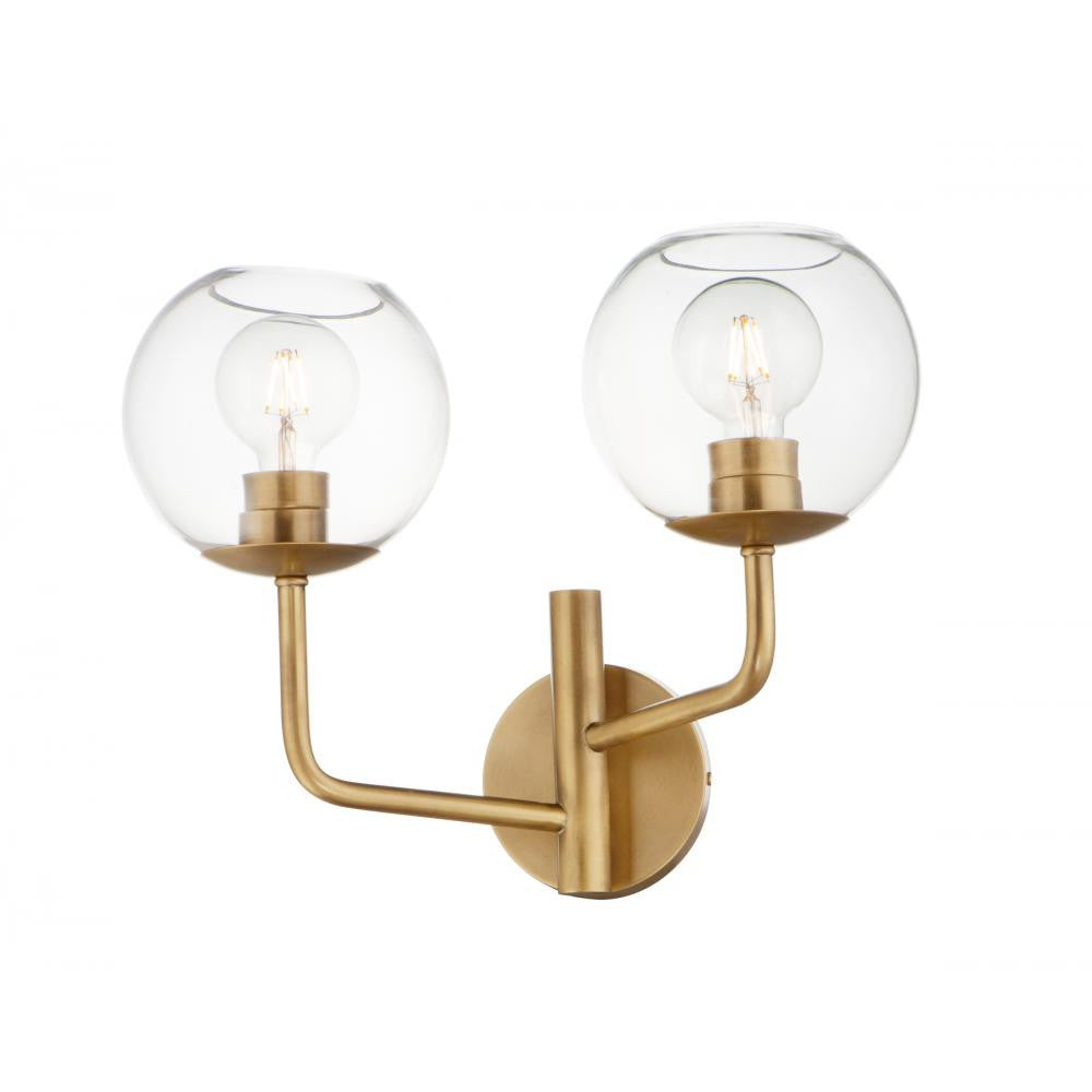 Maxim Lighting BRANCH 38412CLNAB Bathroom Fixture Transitional - Brass