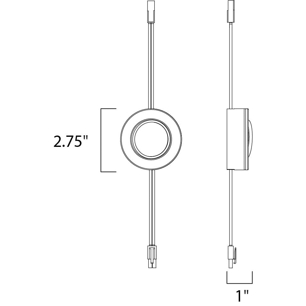 Maxim Lighting COUNTERMAX MX-LD-AC 53830SN Undercabinet Traditional - Nickel