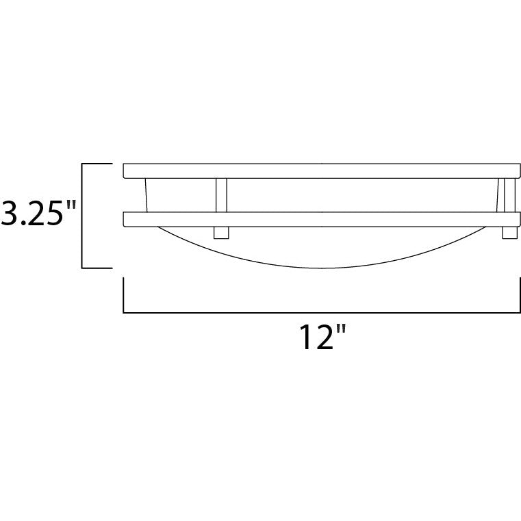 Maxim Lighting LINEAR LED 55542WTSN Flush Mount Modern - Nickel