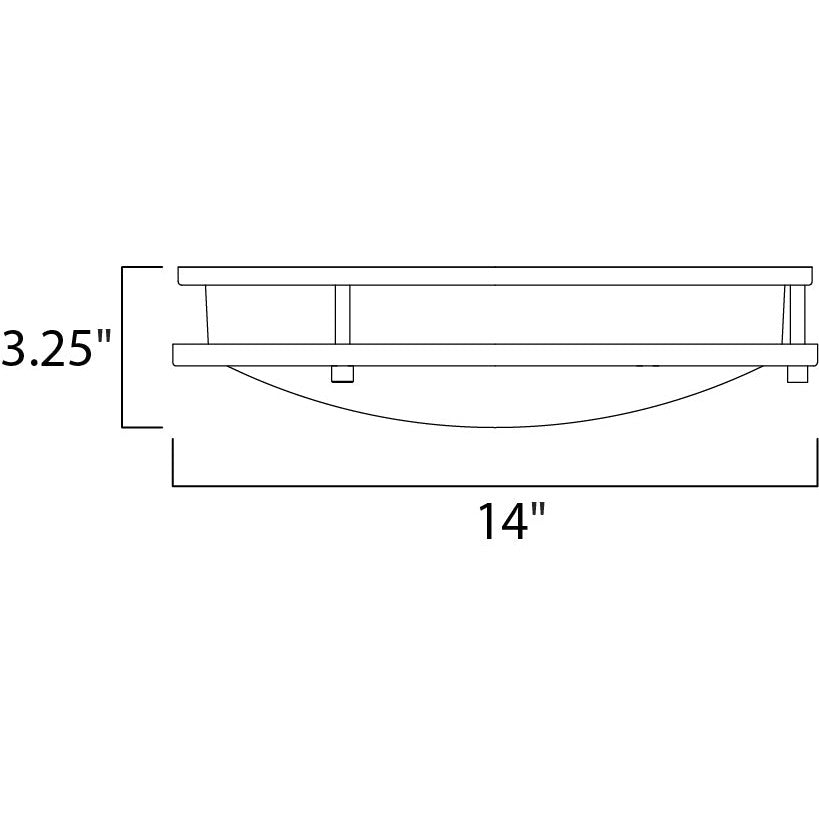 Maxim Lighting LINEAR LED 55543WTSN Flush Mount Modern - Nickel