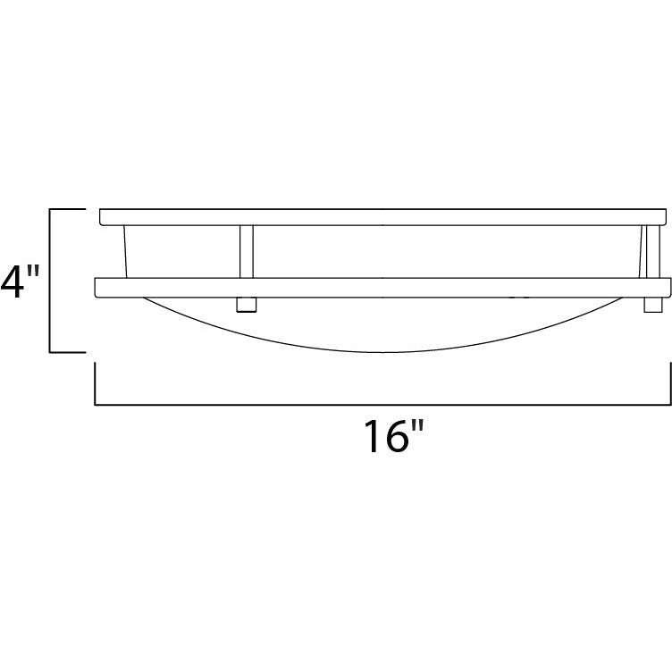 Maxim Lighting LINEAR LED 55544WTSN Flush Mount Modern - Nickel