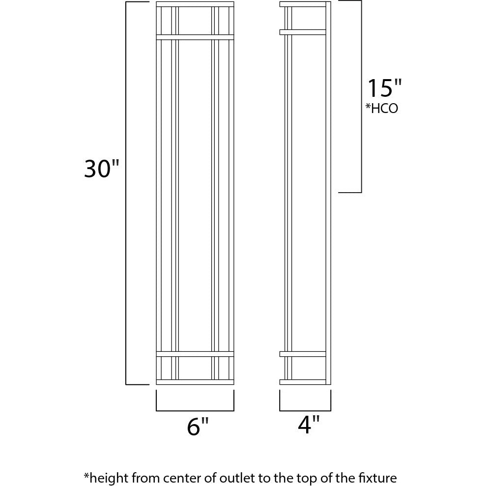 Maxim Lighting MOON RAY 55577WTBZ Exterior Modern - Bronze