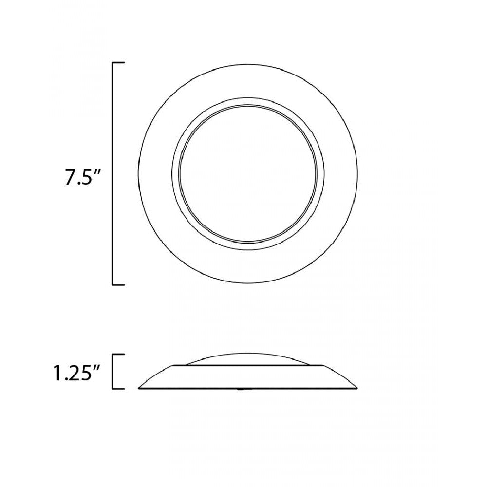 Maxim Lighting DIVERSE 57613WTSN Flush Mount Traditional - Nickel