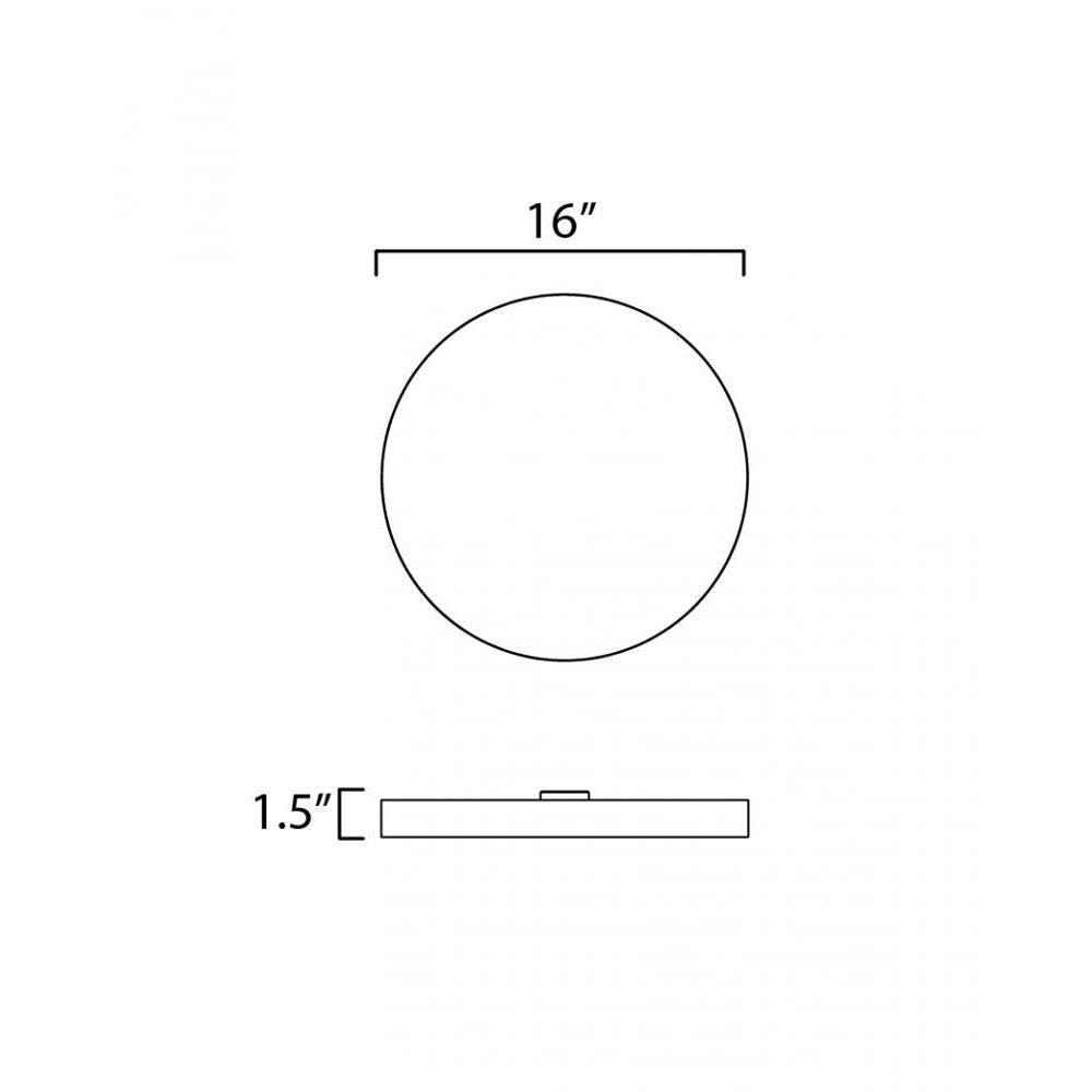 Maxim Lighting TRIM 57670WTSN Flush Mount Traditional - Nickel