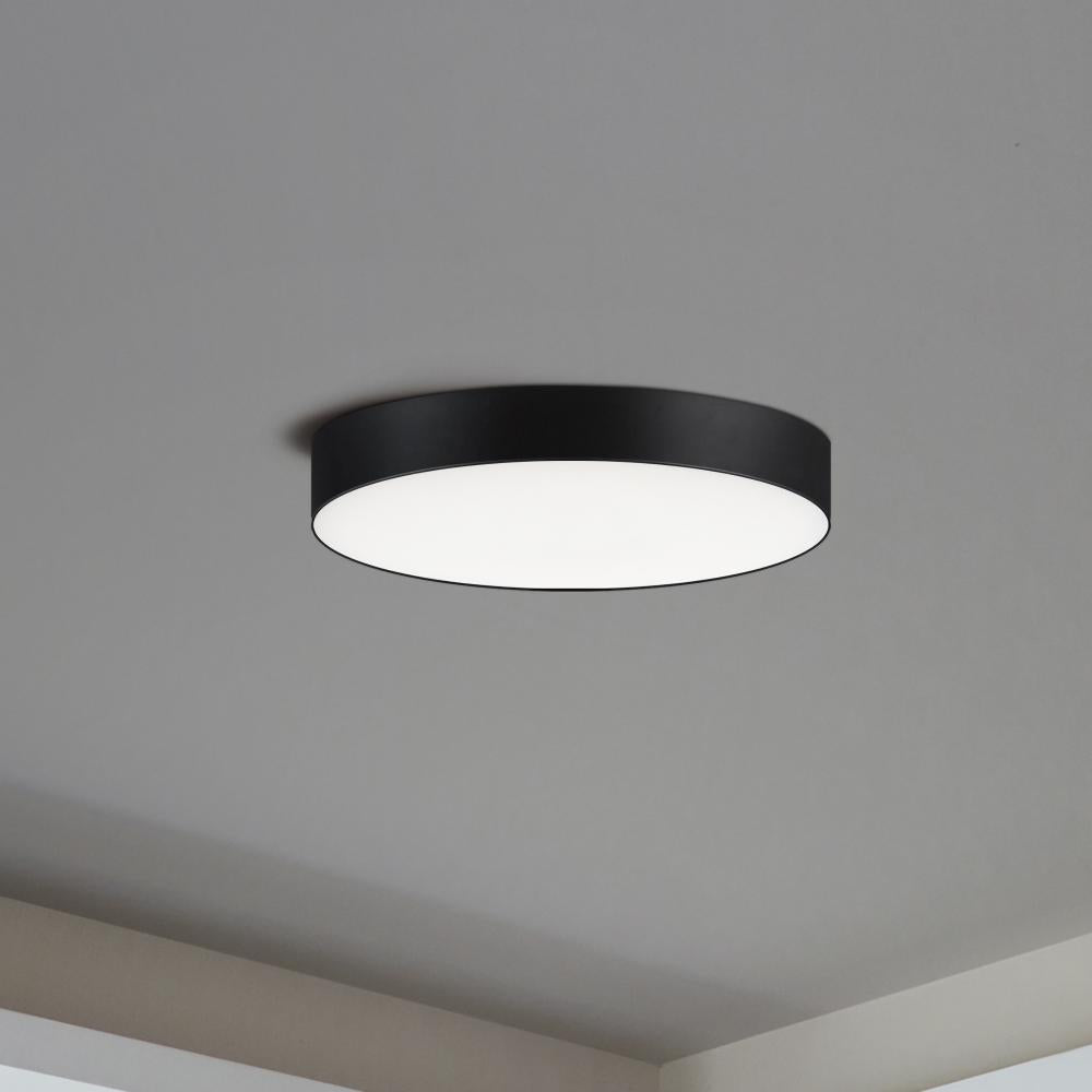 Maxim Lighting TRIM - 0-10 V 57880WTBK Flush Mount Traditional - Black