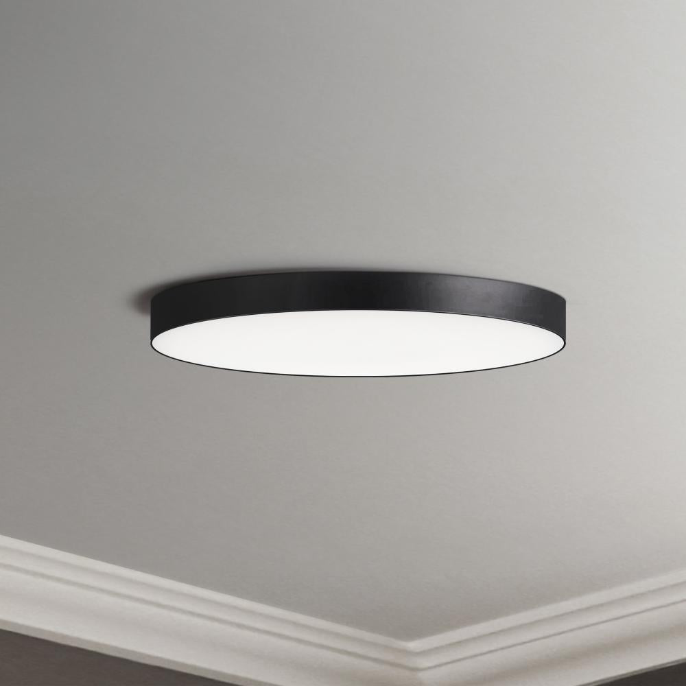 Maxim Lighting TRIM - 0-10 V 57884WTBK Flush Mount Traditional - Black