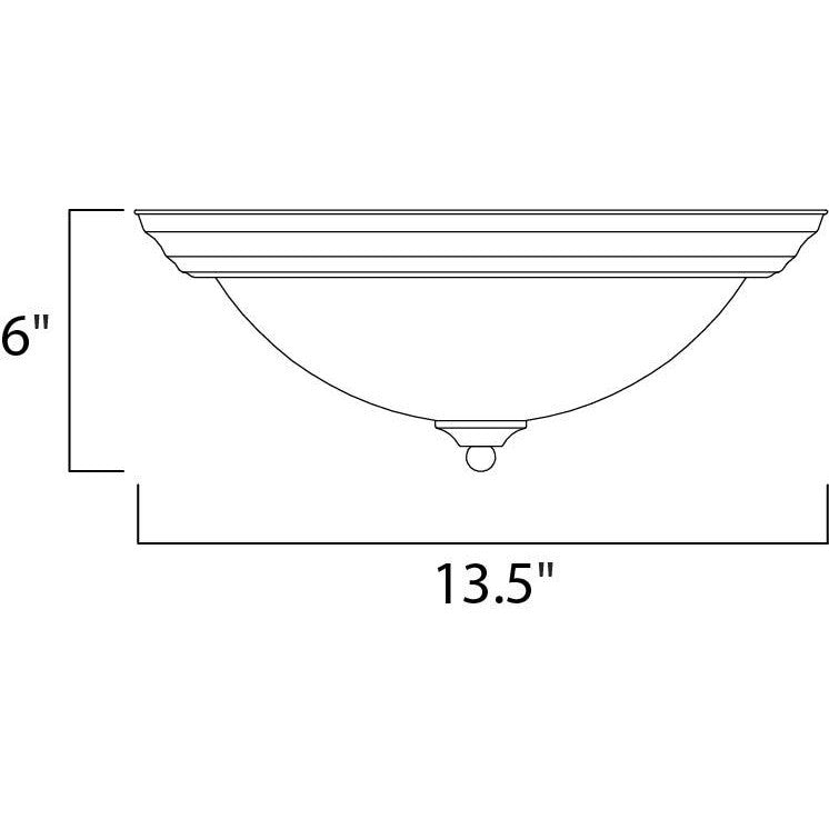 Maxim Lighting ESSENTIALS - 584X 5841MRSN Flush Mount Contemporary - Nickel