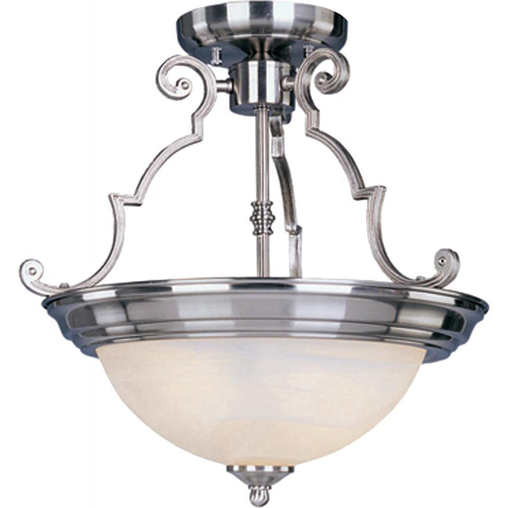 Maxim Lighting ESSENTIALS - 584X 5843MRSN Semi Flush Mt Contemporary - Nickel